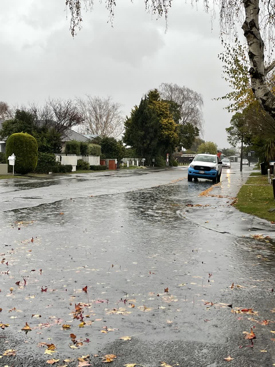 The photograph attached to this flooding report