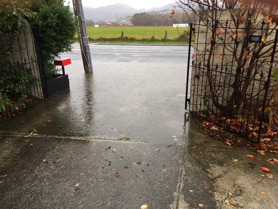 The photograph attached to this flooding report