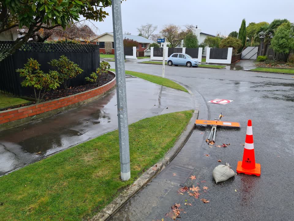 The photograph attached to this flooding report
