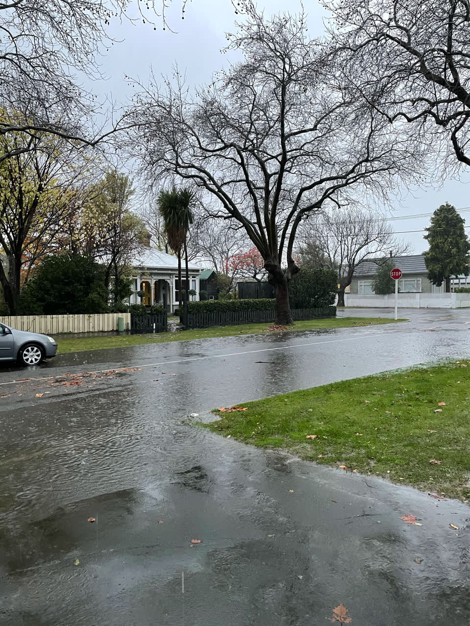 The photograph attached to this flooding report
