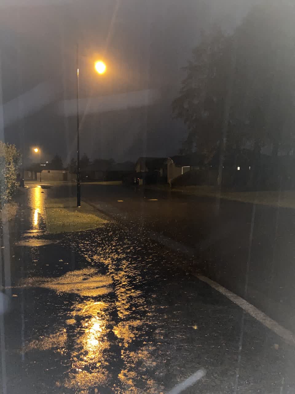 The photograph attached to this flooding report