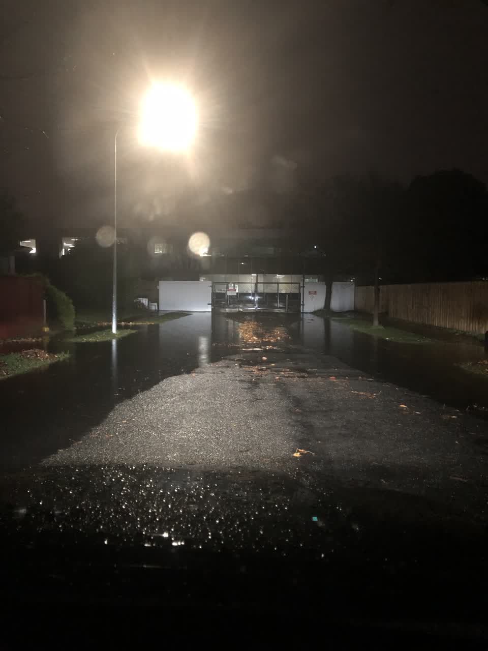 The photograph attached to this flooding report