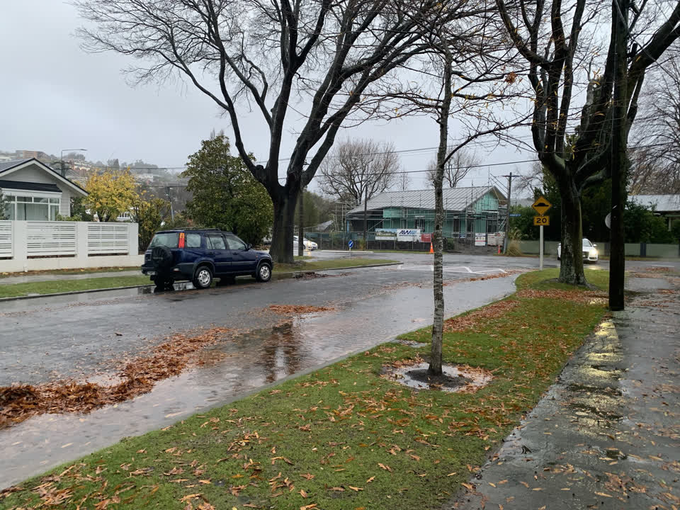 The photograph attached to this flooding report