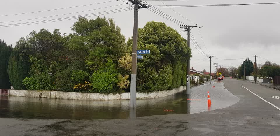 The photograph attached to this flooding report