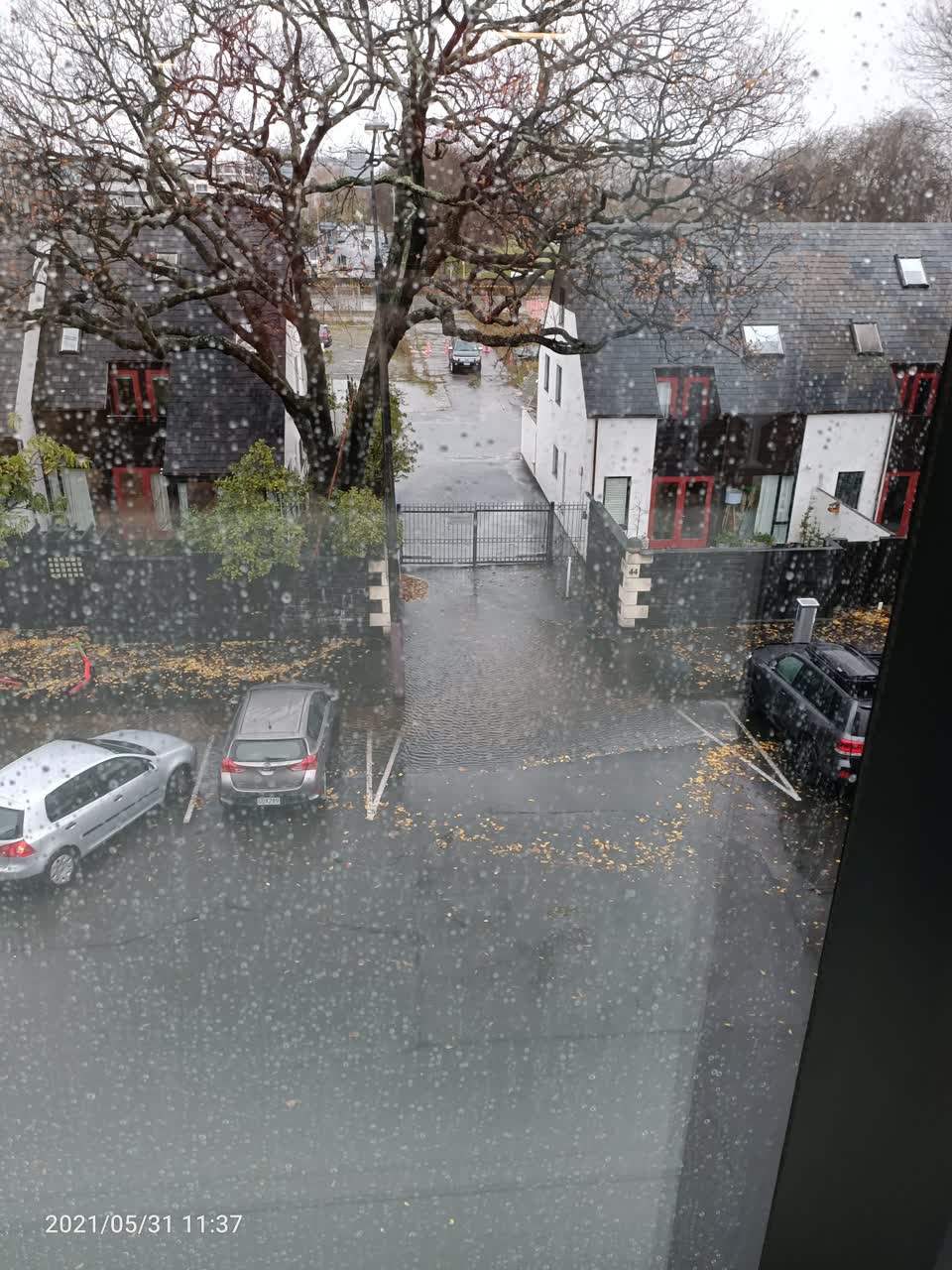 The photograph attached to this flooding report