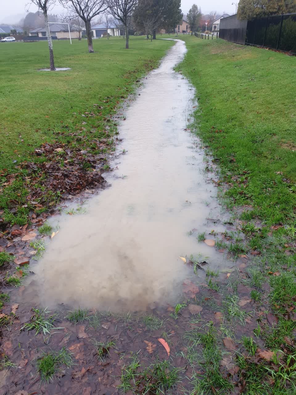 The photograph attached to this wastewater/stormwater report