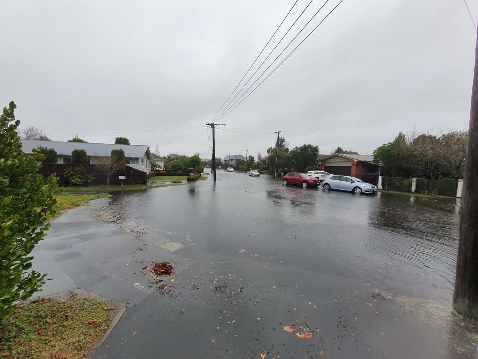 The photograph attached to this flooding report