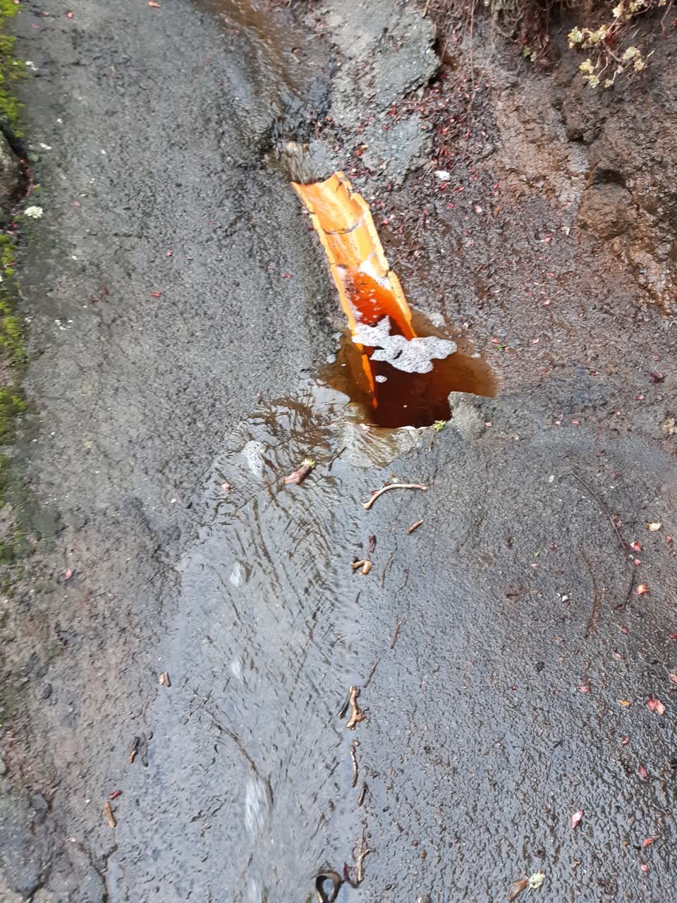 The photograph attached to this wastewater/stormwater report