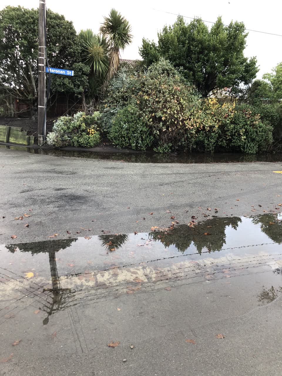 The photograph attached to this flooding report