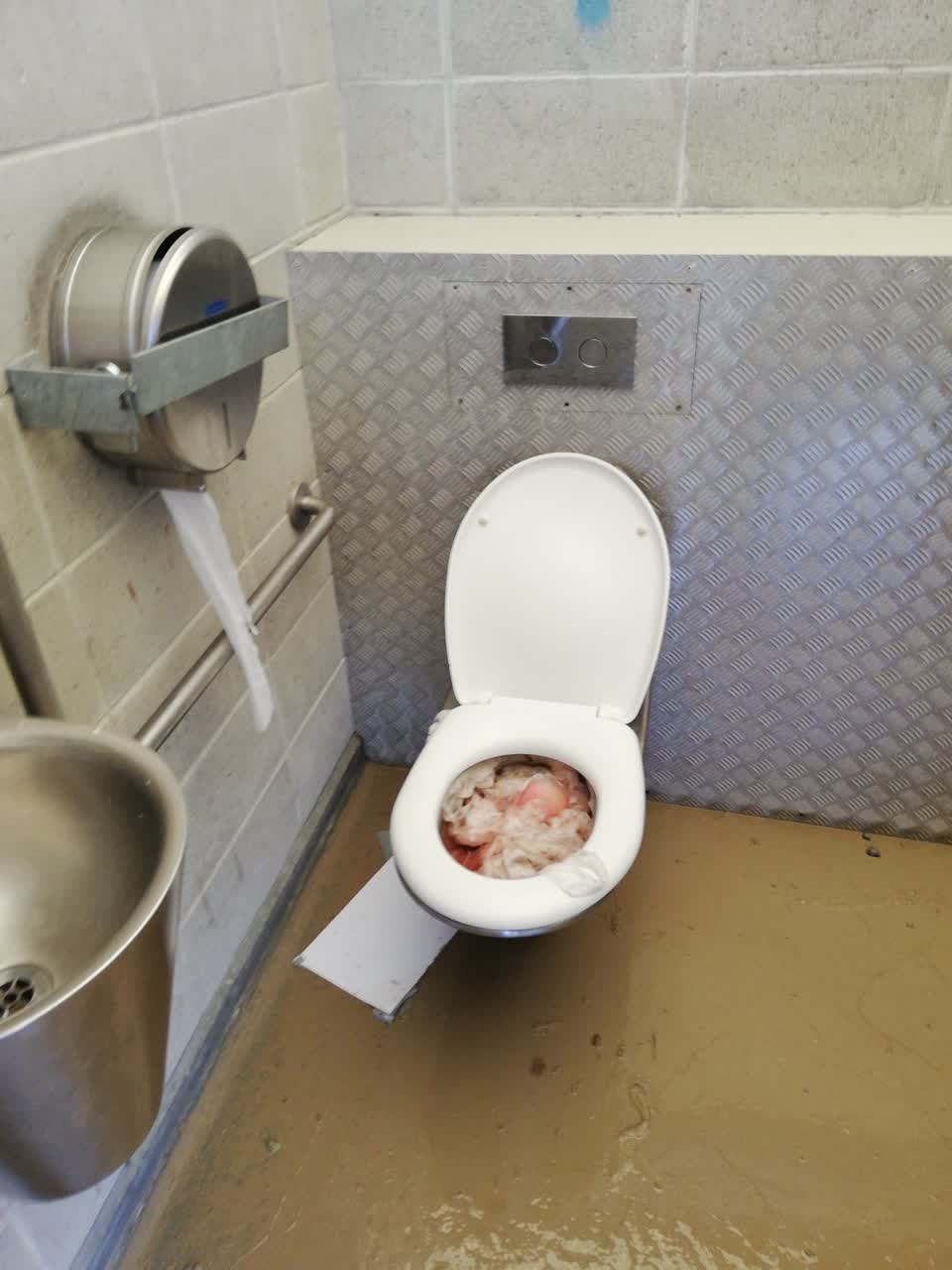 The photograph attached to this flooding report