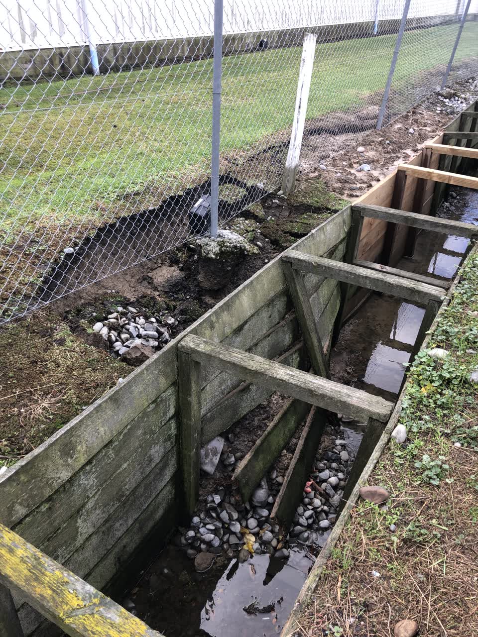The photograph attached to this wastewater/stormwater report
