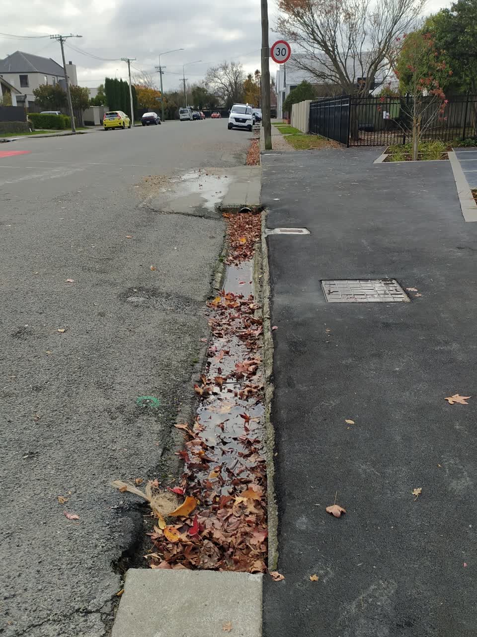 The photograph attached to this roading/streets report