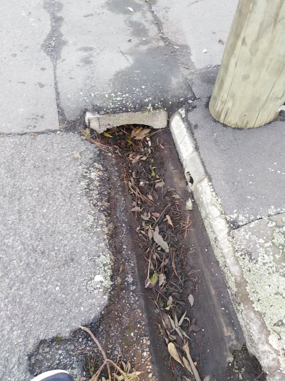 The photograph attached to this wastewater/stormwater report