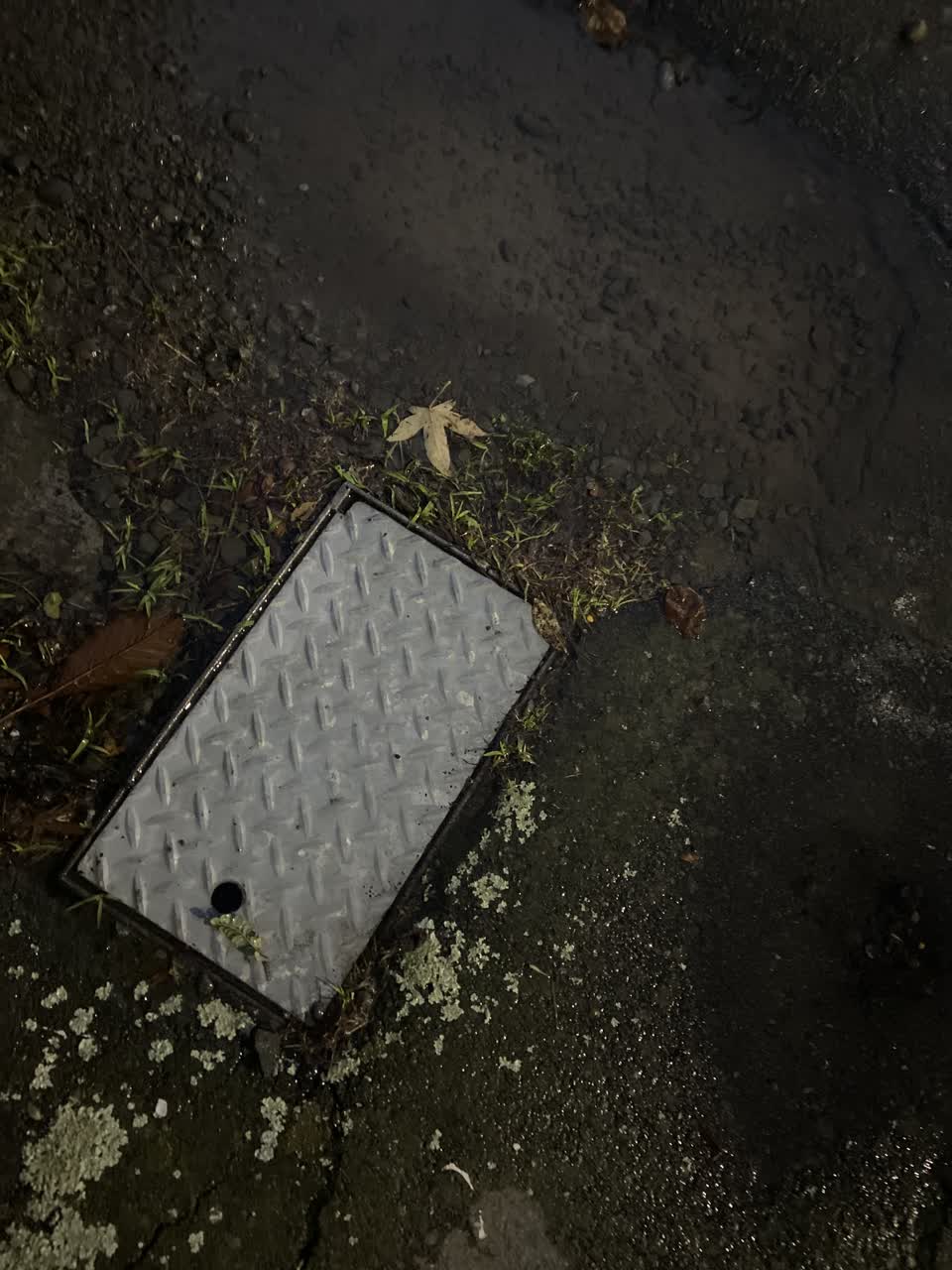 The photograph attached to this water leak report