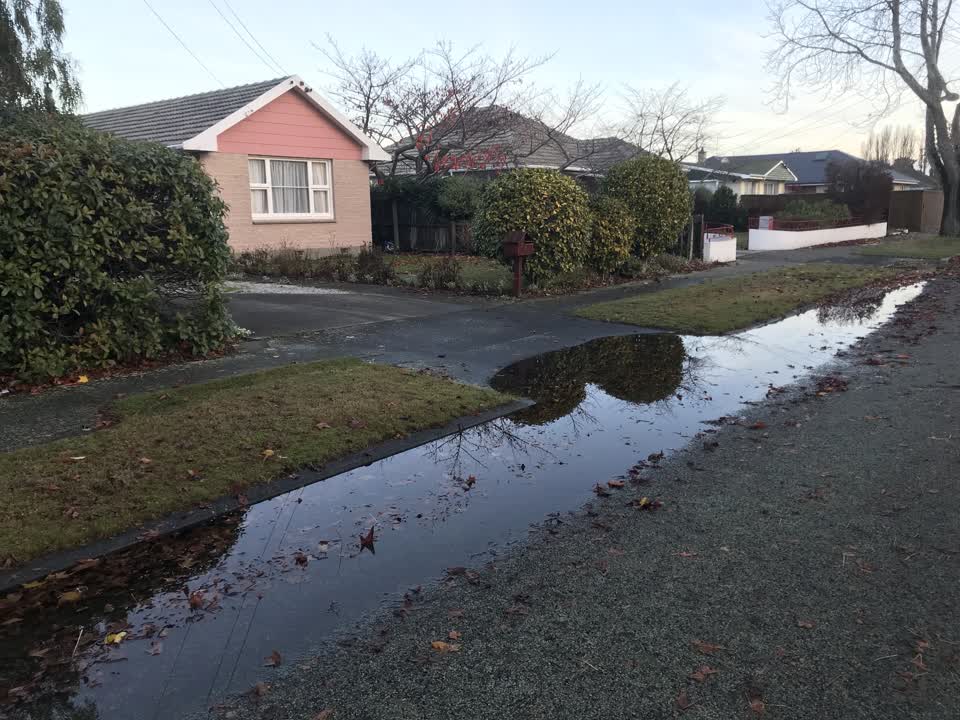 The photograph attached to this flooding report