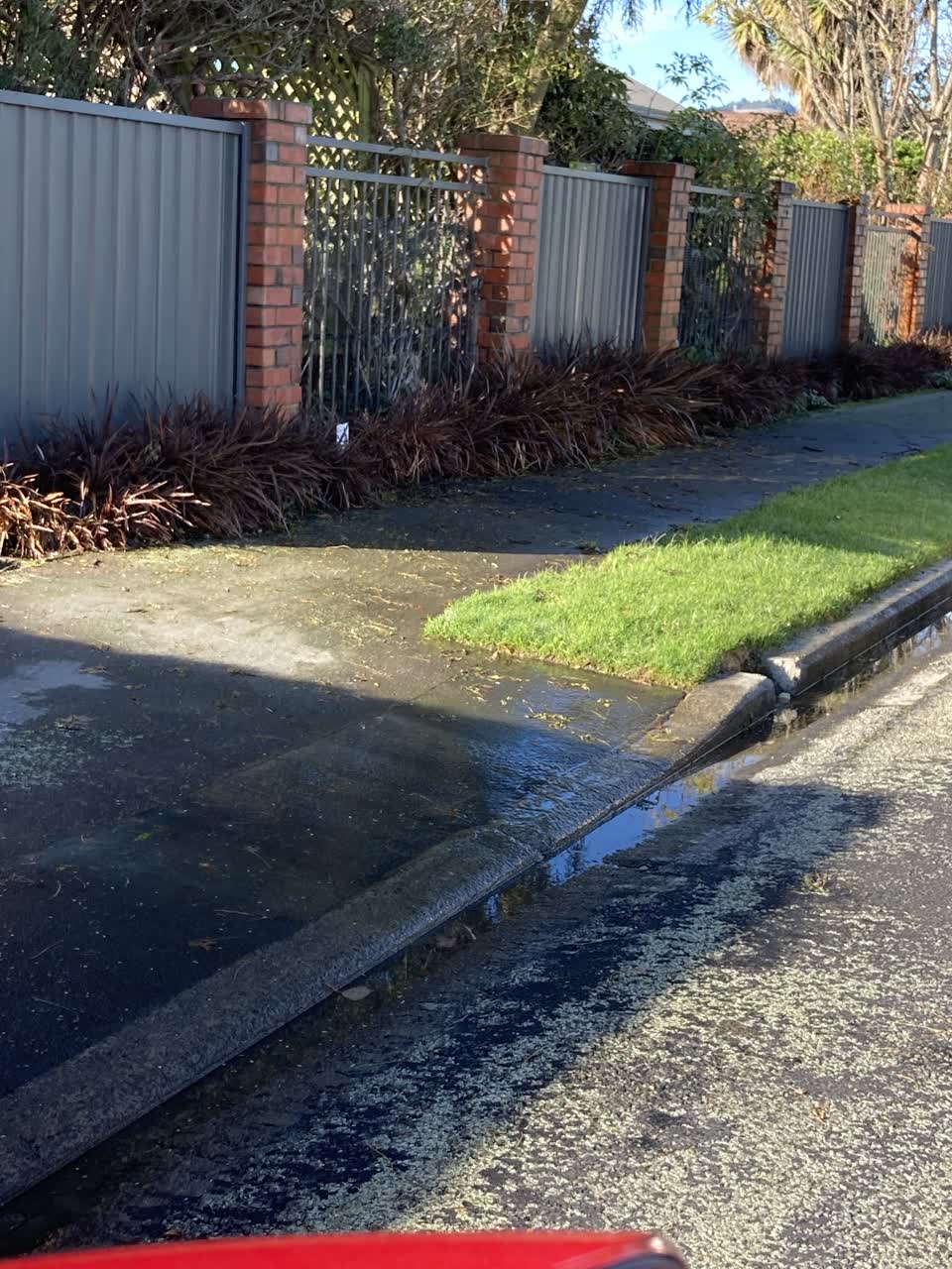 The photograph attached to this water leak report