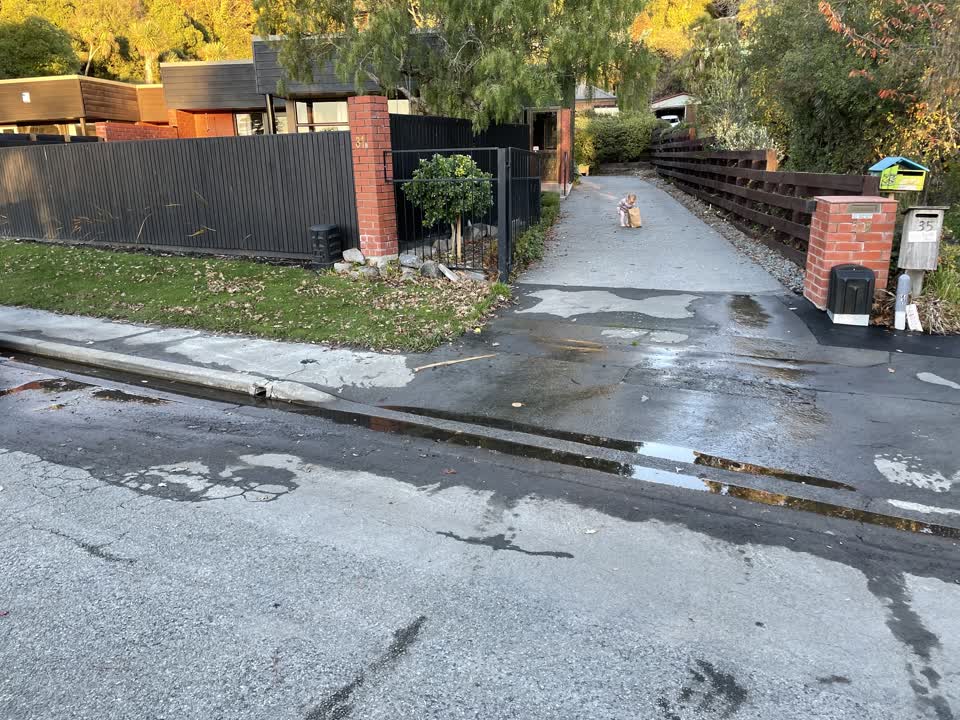 The photograph attached to this flooding report