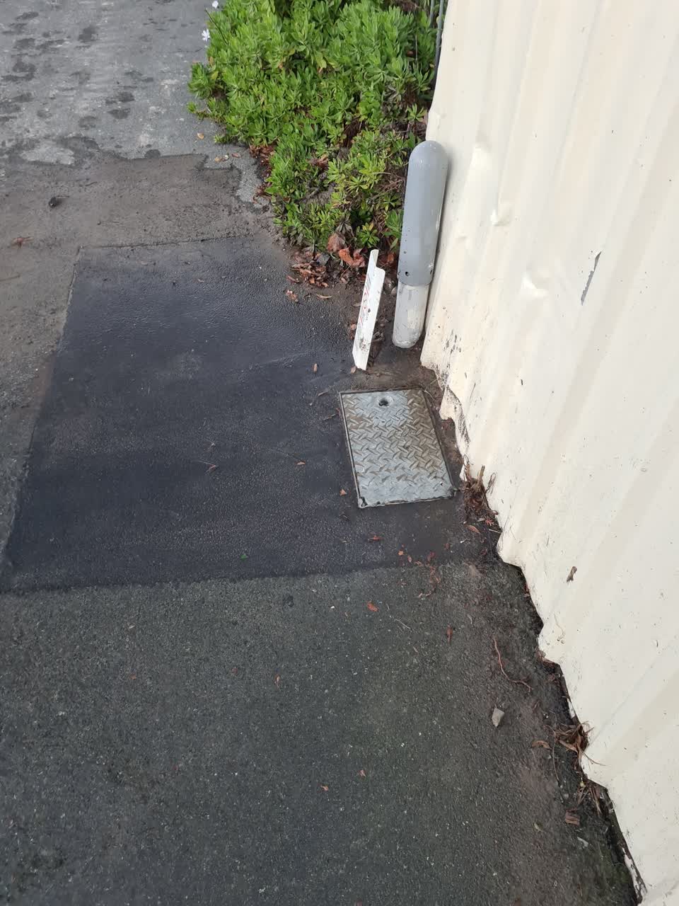 The photograph attached to this water leak report