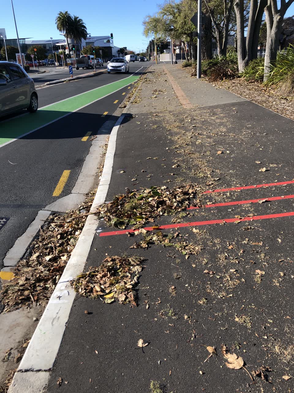 The photograph attached to this roading/streets report