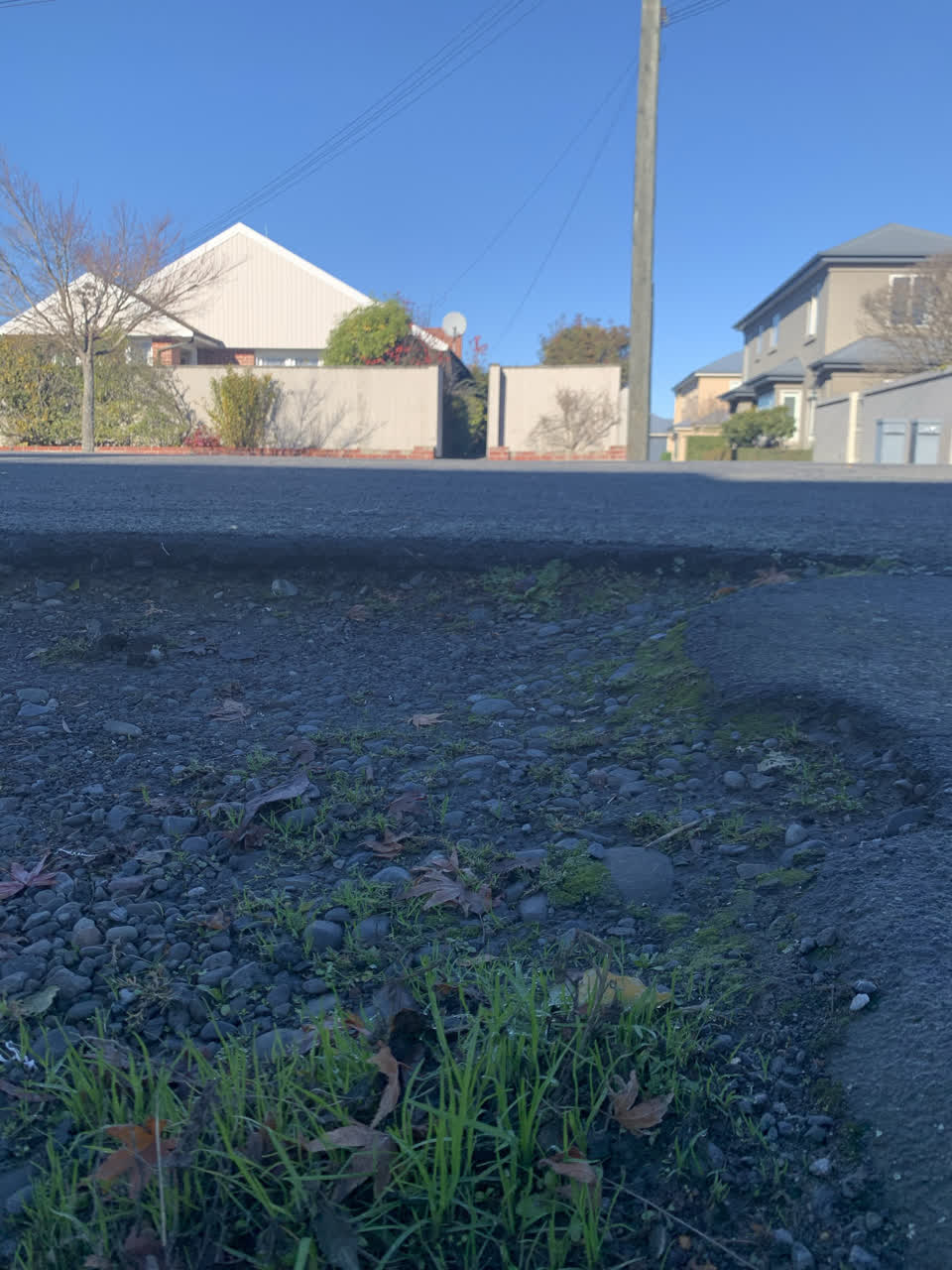 The photograph attached to this roading/streets report