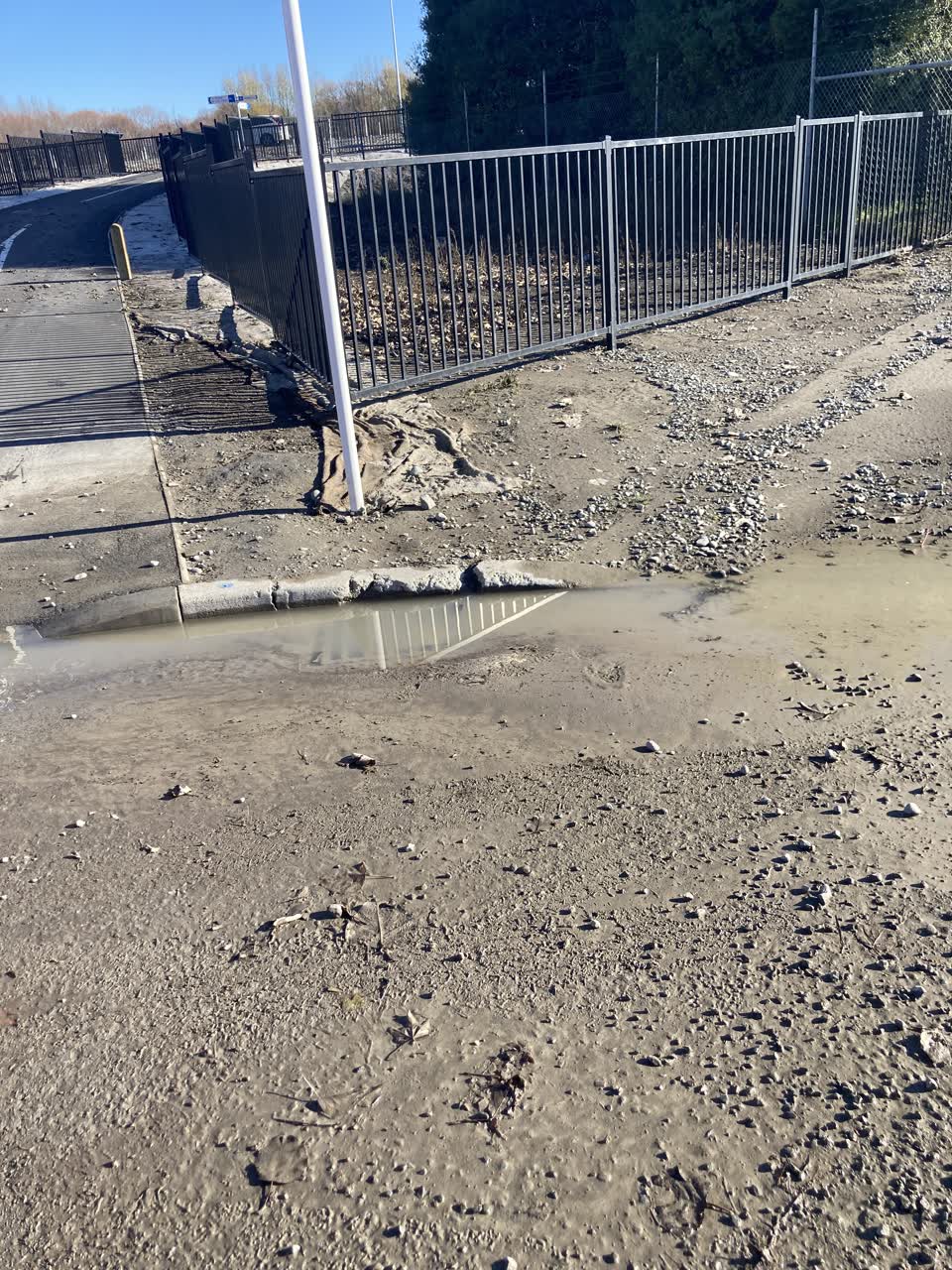 The photograph attached to this wastewater/stormwater report