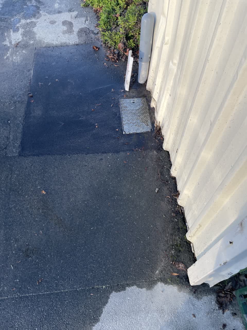 The photograph attached to this water leak report