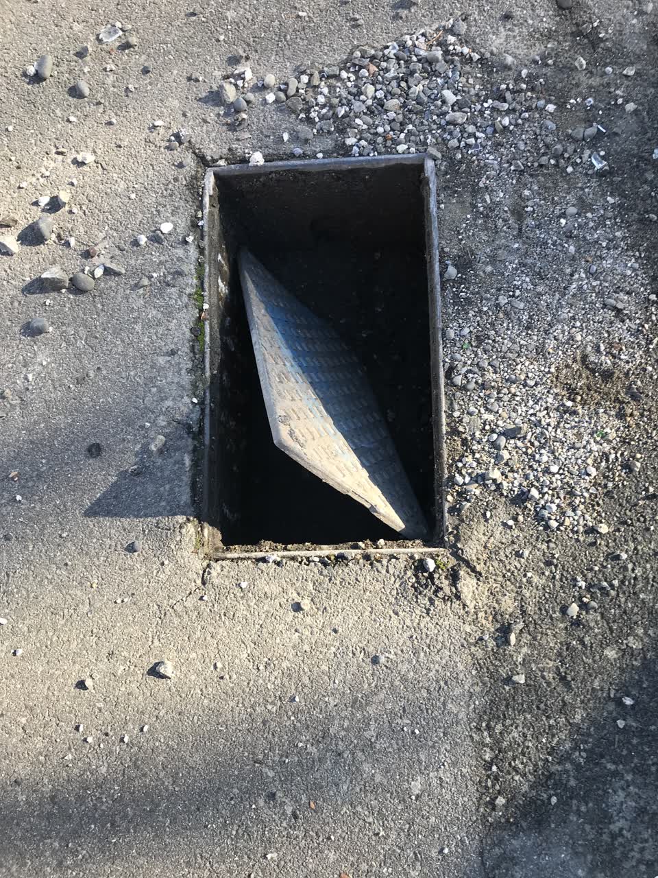 The photograph attached to this roading/streets report