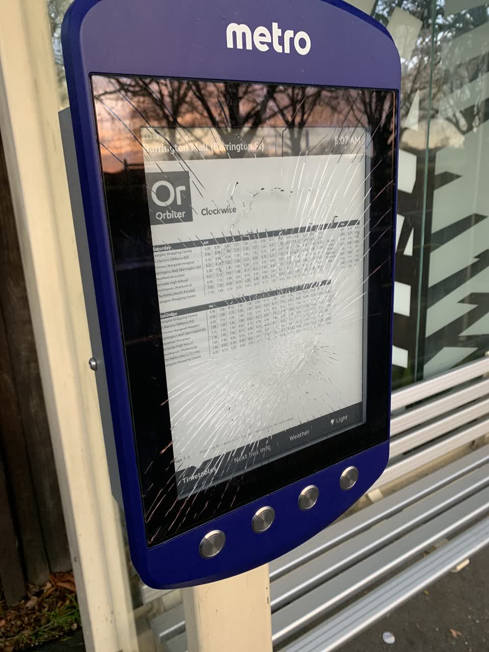 The photograph attached to this roading/streets report