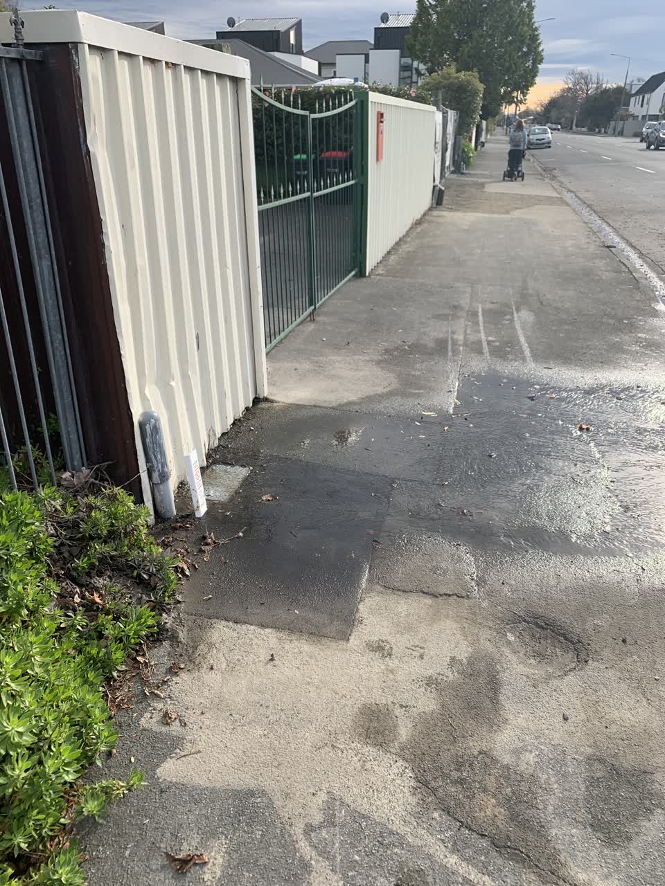 The photograph attached to this water leak report