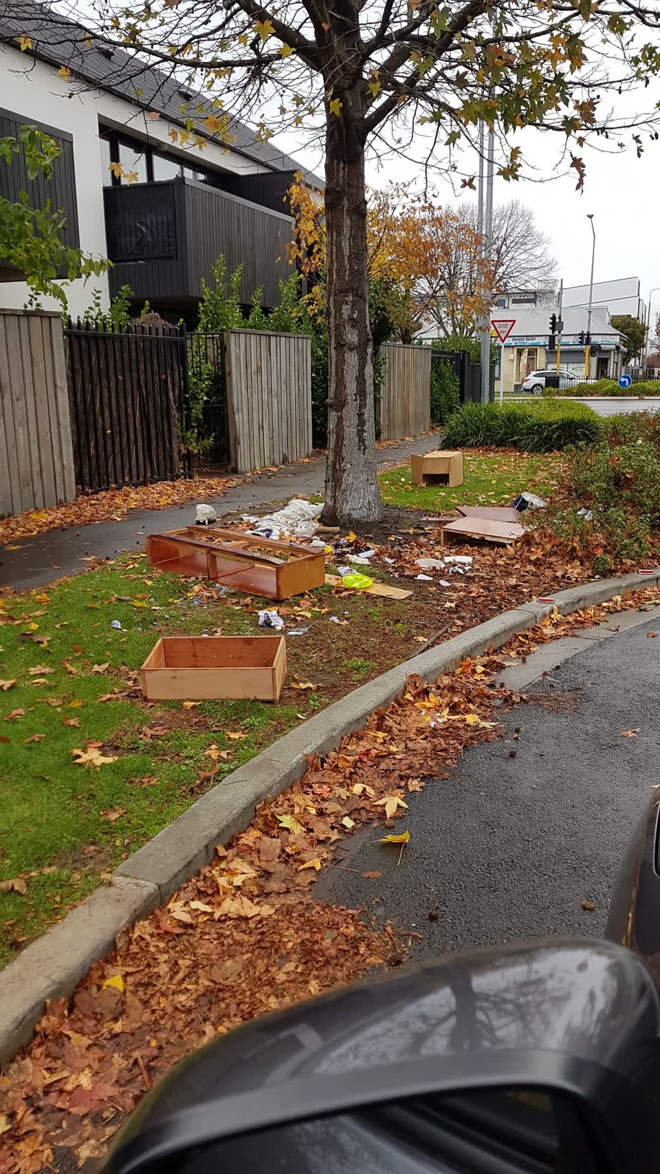 The photograph attached to this rubbish/recycling report