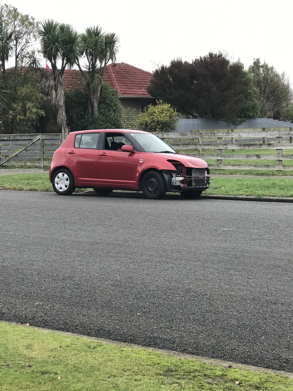 The photograph attached to this roading/streets report