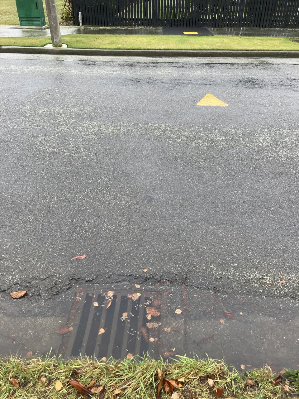 The photograph attached to this flooding report