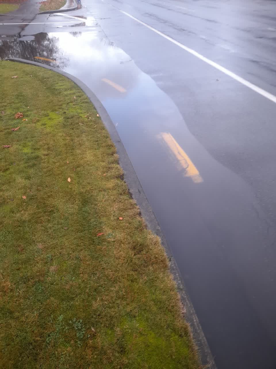 The photograph attached to this flooding report