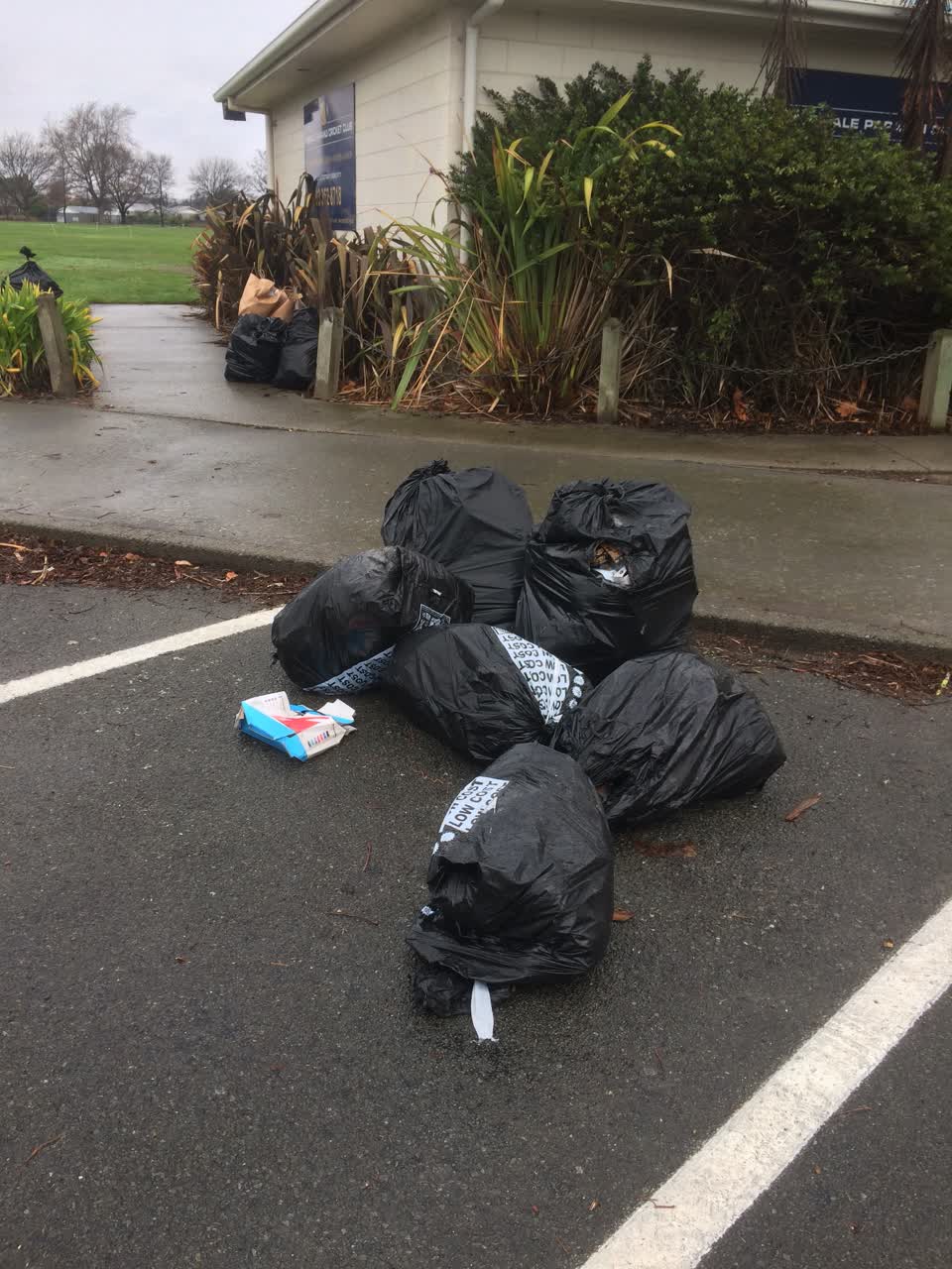 The photograph attached to this rubbish/recycling report