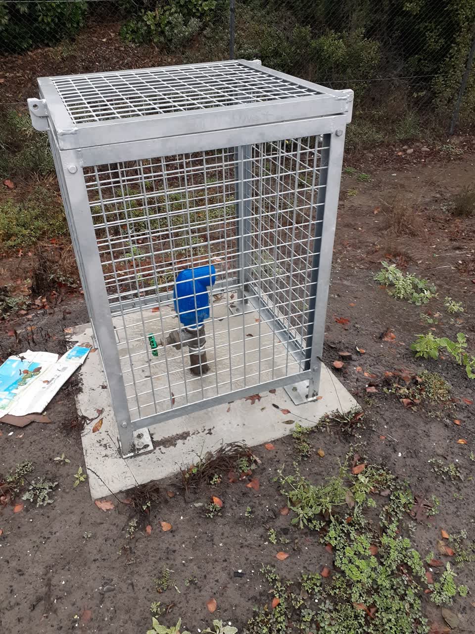 The photograph attached to this water leak report