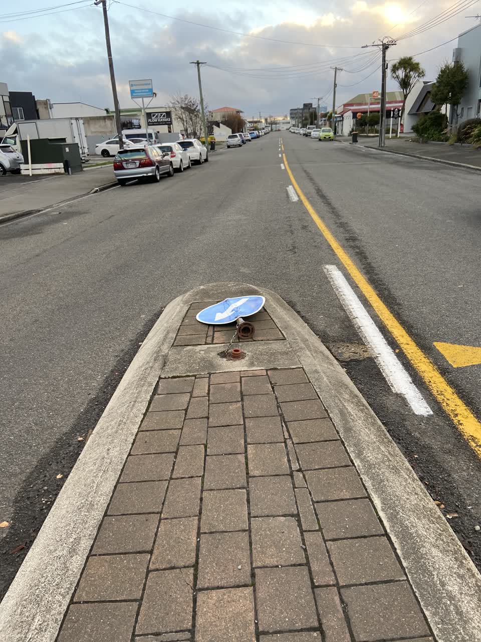 The photograph attached to this roading/streets report