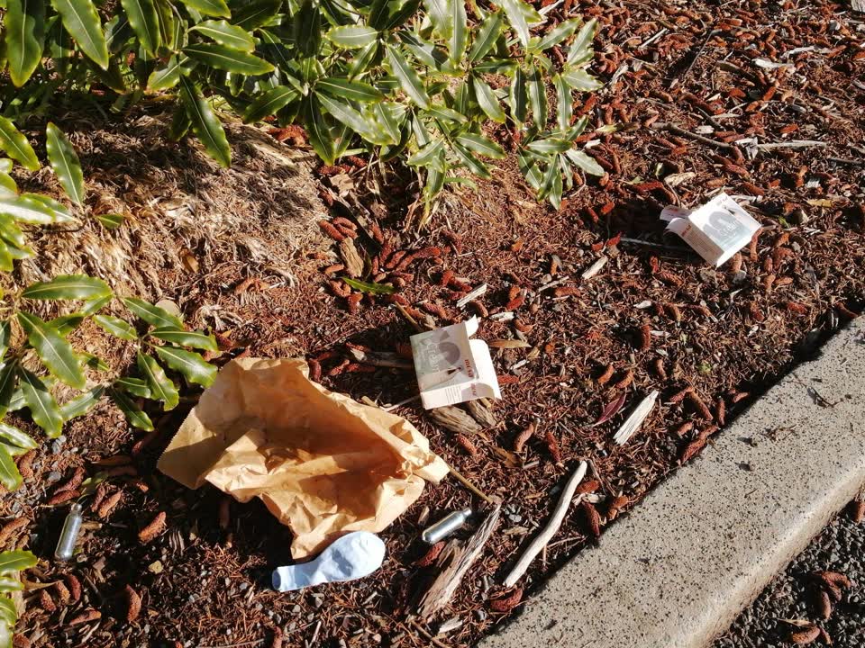 The photograph attached to this rubbish/recycling report