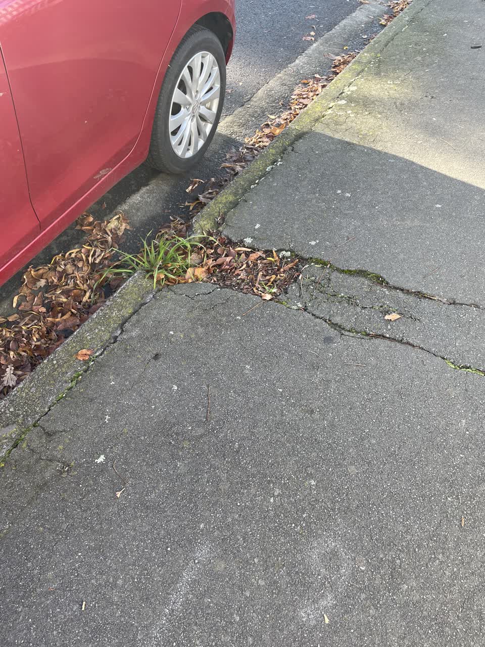 The photograph attached to this roading/streets report