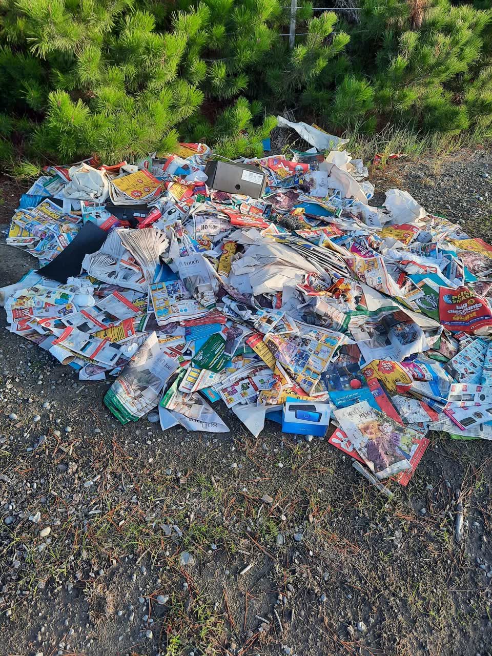 The photograph attached to this rubbish/recycling report