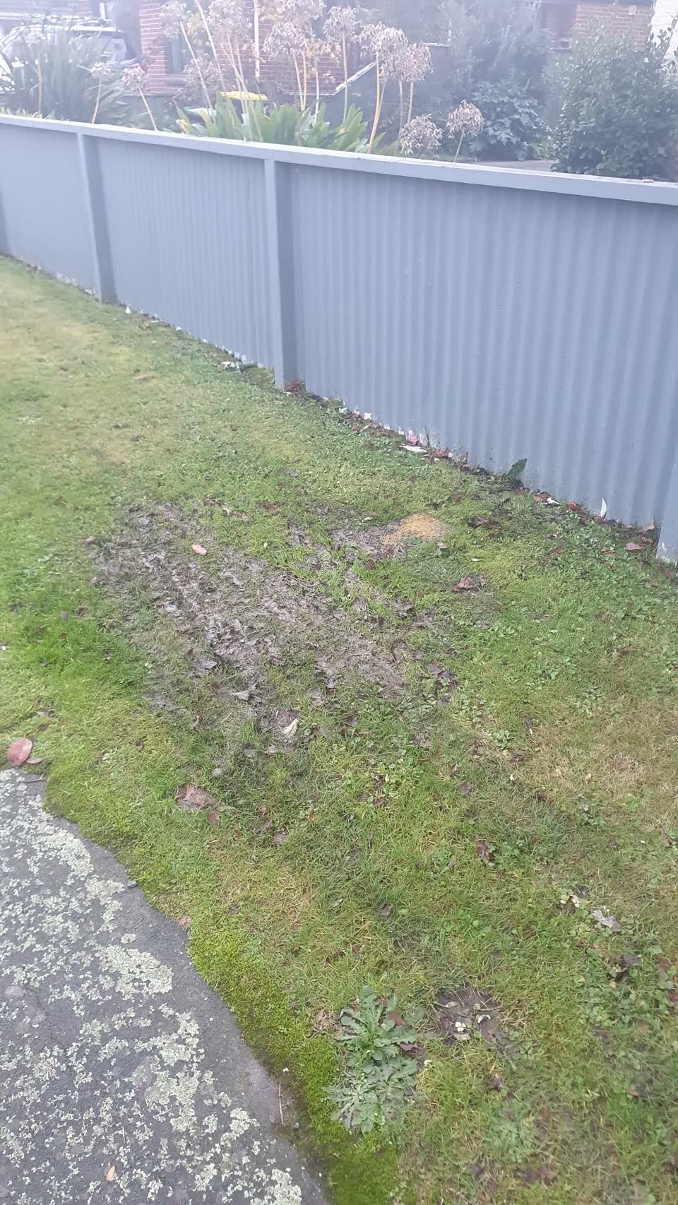 The photograph attached to this water leak report