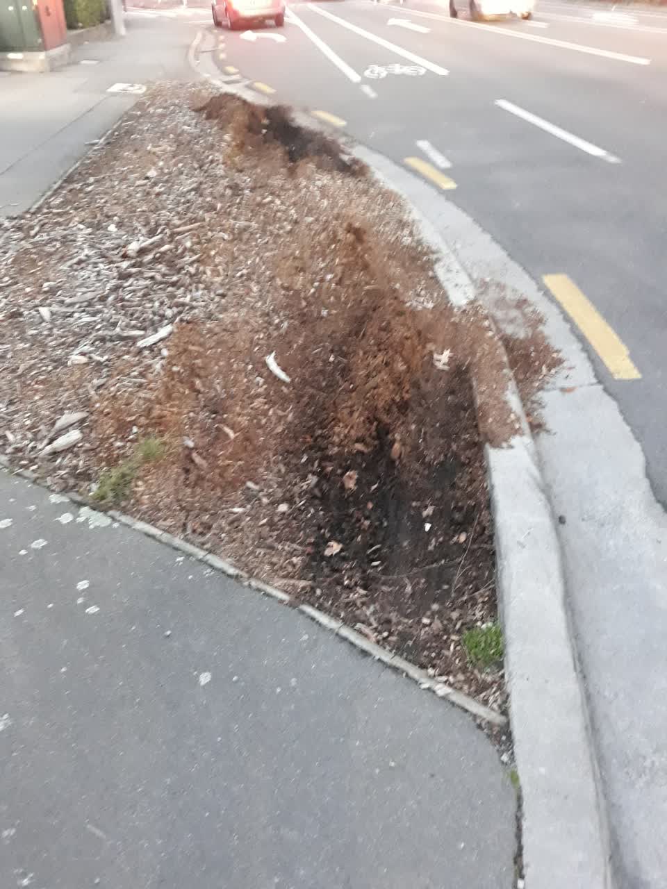 The photograph attached to this roading/streets report