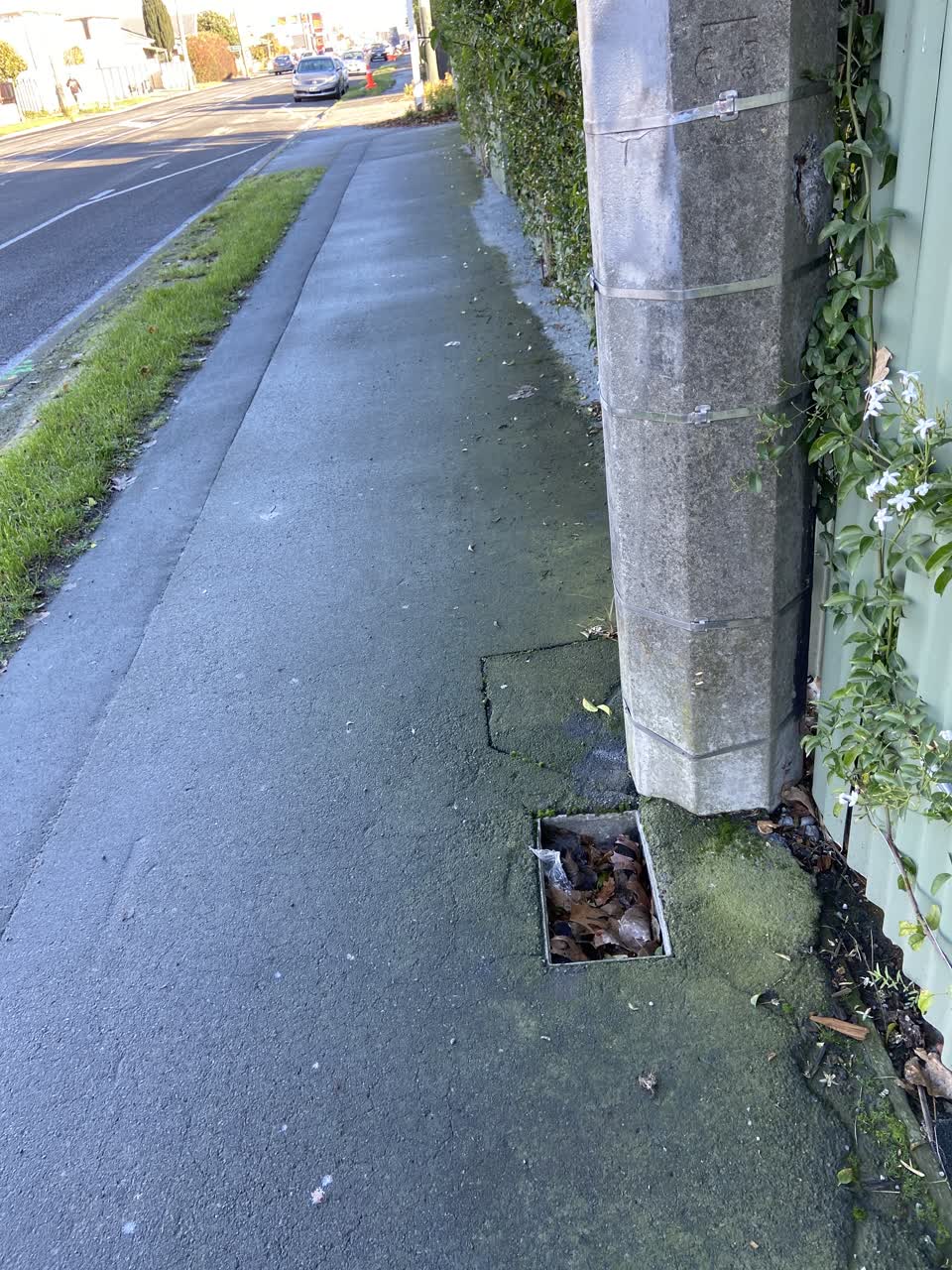 The photograph attached to this roading/streets report