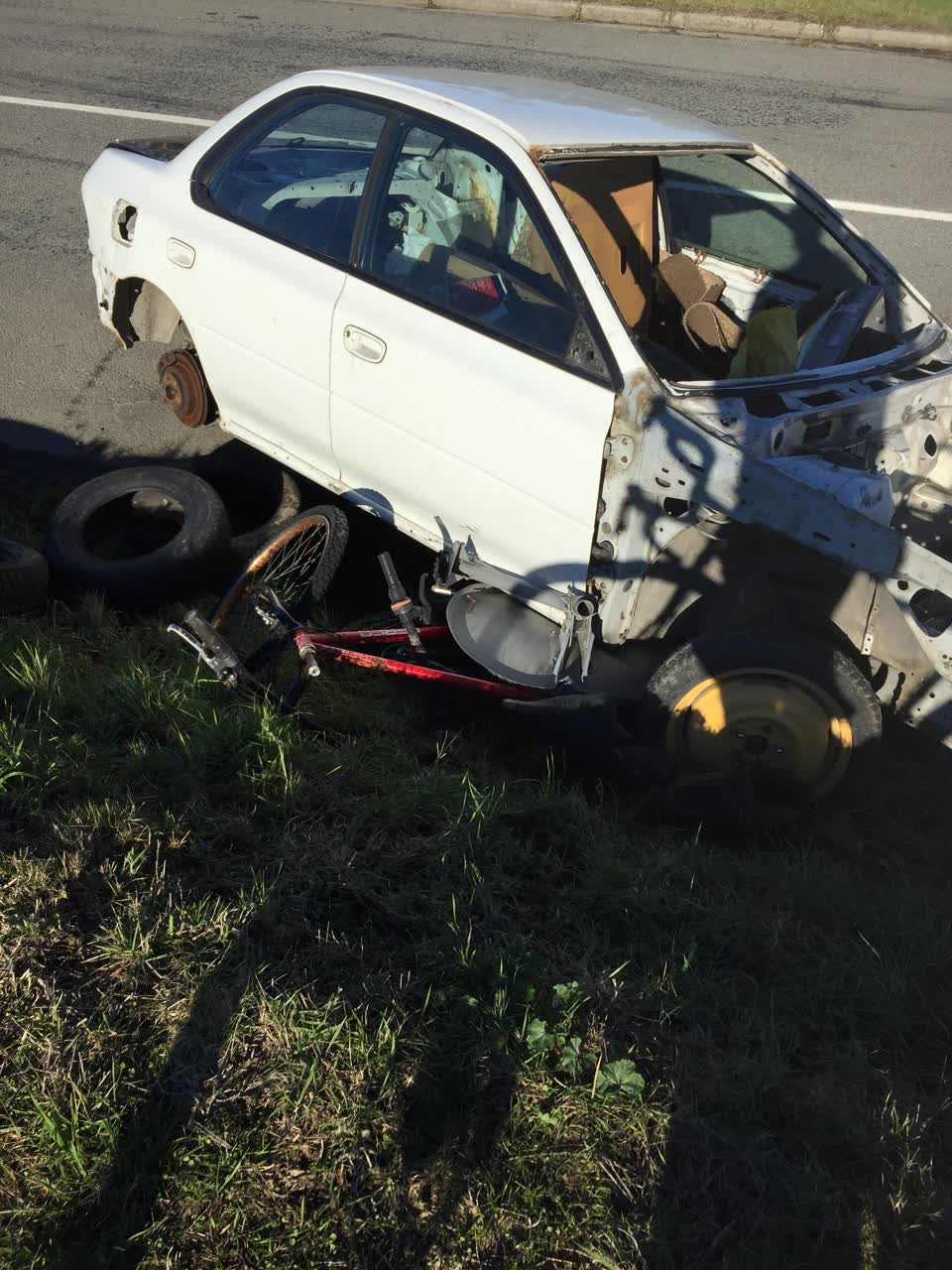 The photograph attached to this roading/streets report