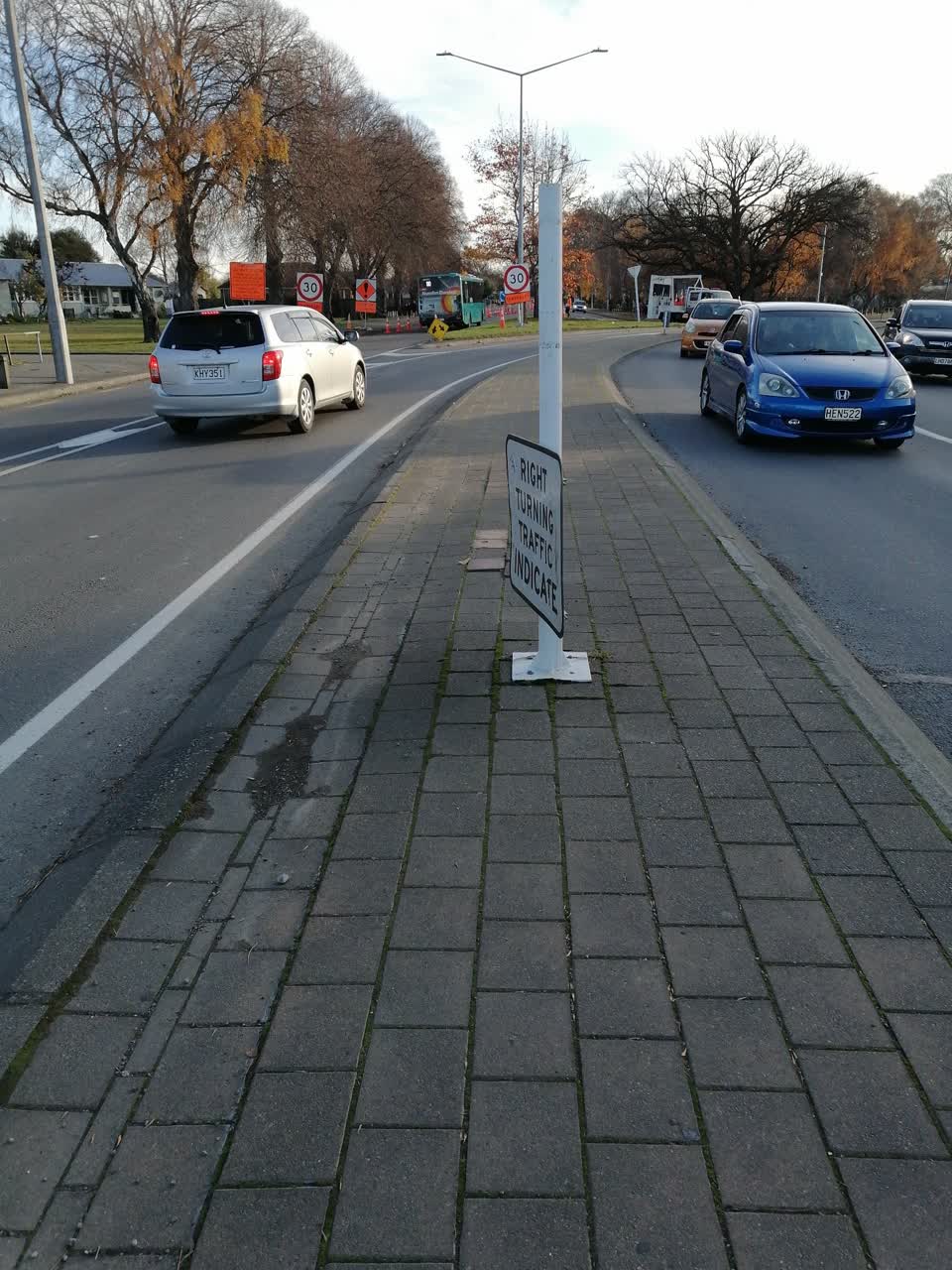 The photograph attached to this roading/streets report