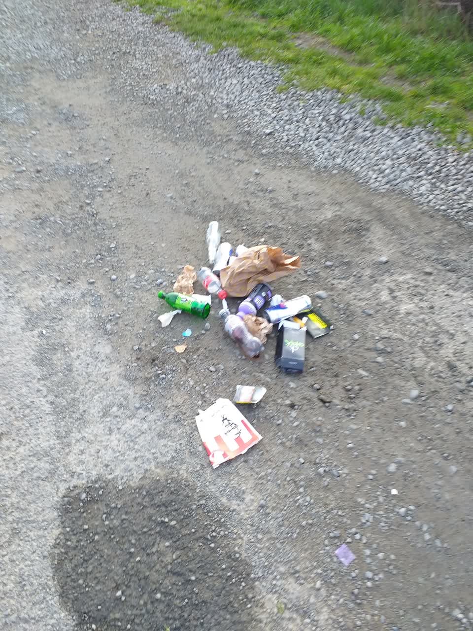 The photograph attached to this rubbish/recycling report
