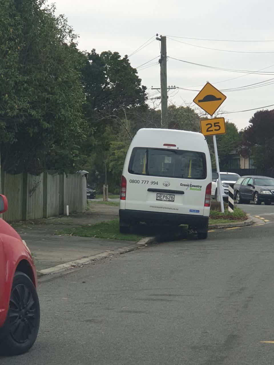 The photograph attached to this roading/streets report