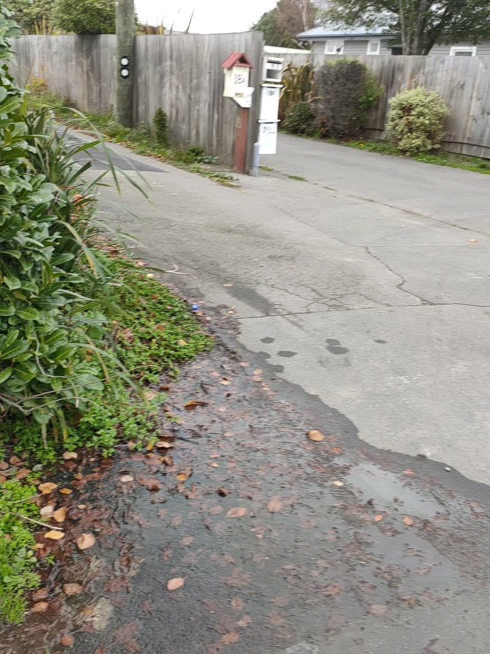 The photograph attached to this water leak report