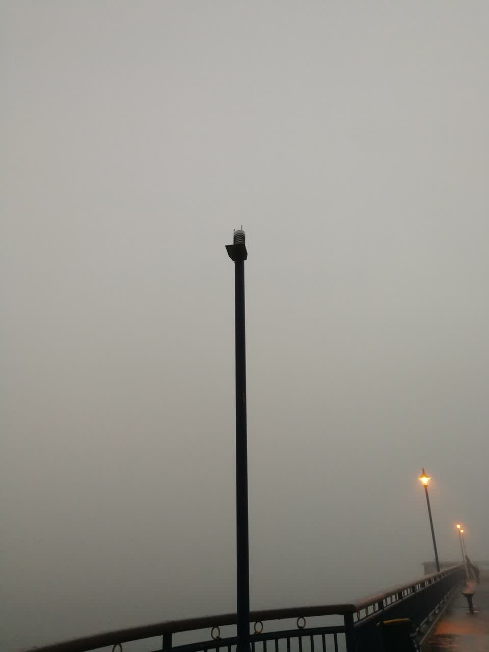 The photograph attached to this street light outage report