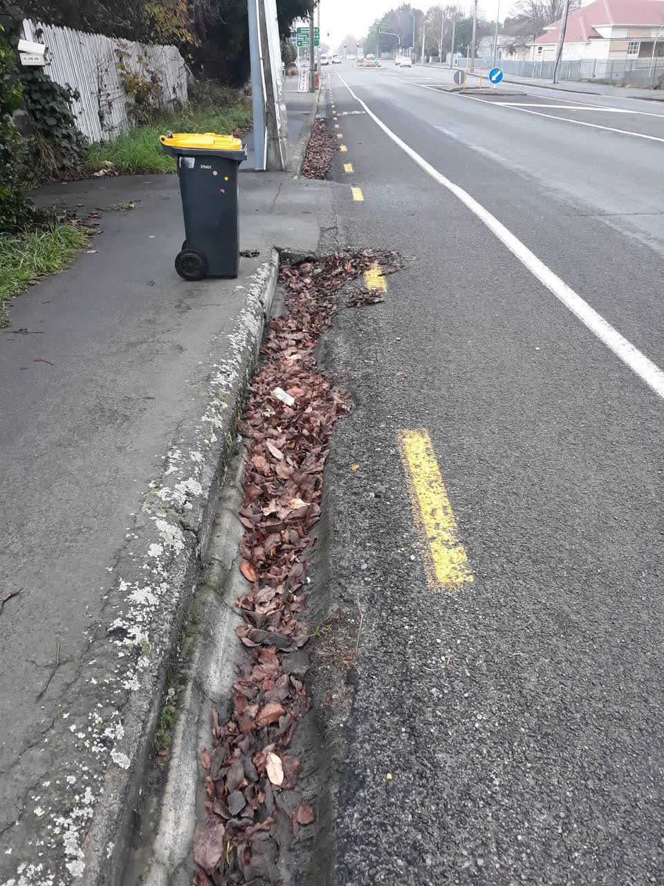 The photograph attached to this roading/streets report