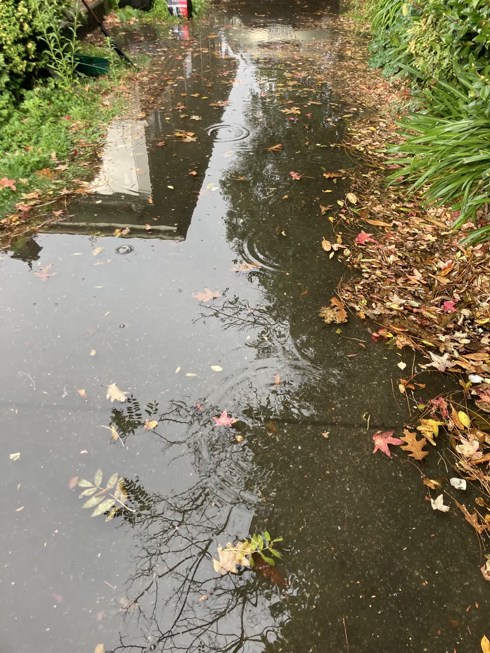 The photograph attached to this flooding report